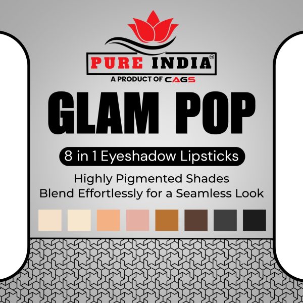 Glam Pop 8 in 1 Eyeshadow Lipsticks