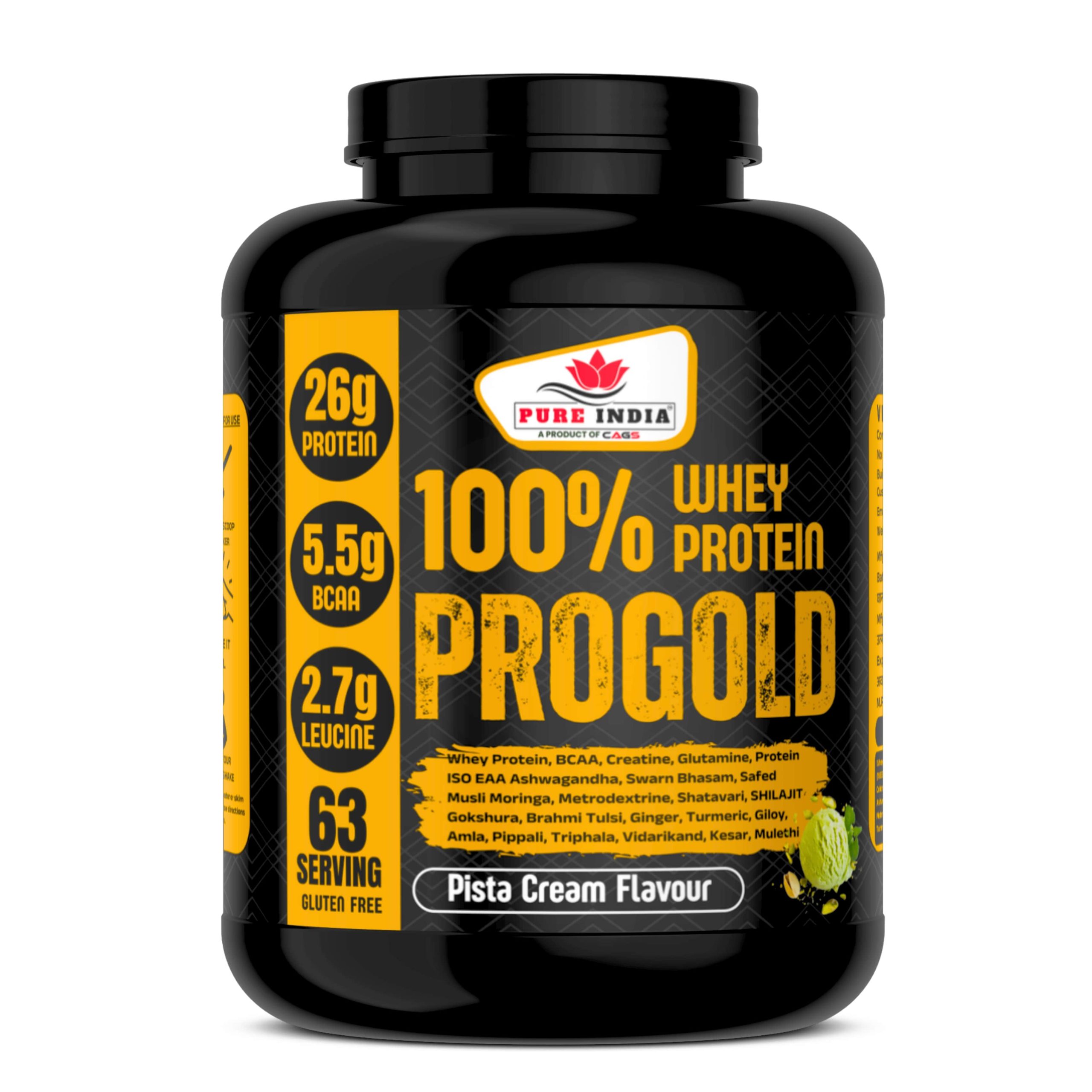 gold whey-min PROGOLD 100% WHEY PROTEIN | PISTA CREAM - Image 1