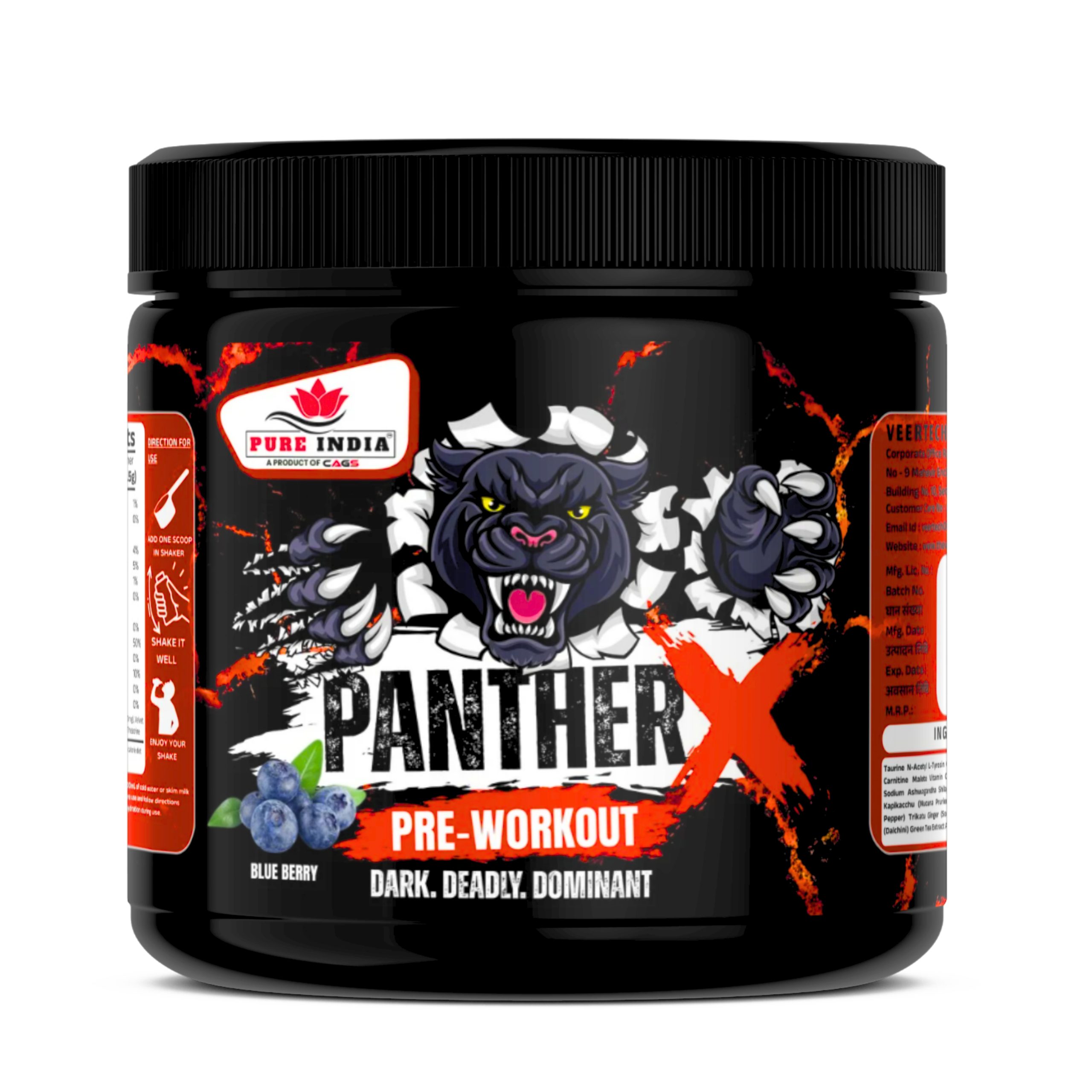 panther pre workout Panther Pre-Workout | PURE INDIA - Image 1
